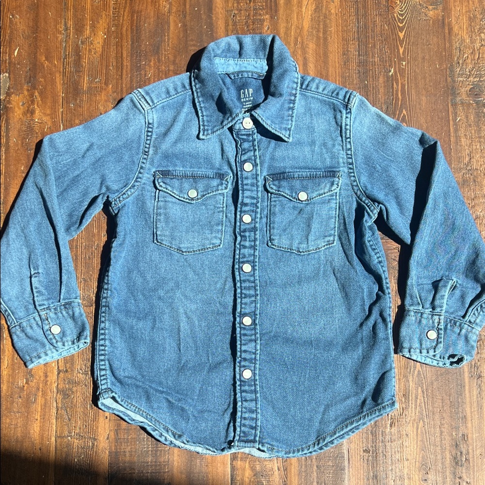 GAP Kids Classic Blue Denim Shirt